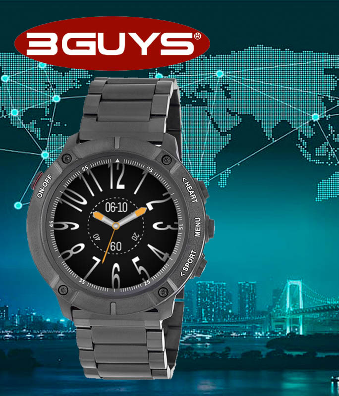 Ρολόι Χειρός 3GUYS 3GW3503 Smartwatch Black Bracelet 3GUYS